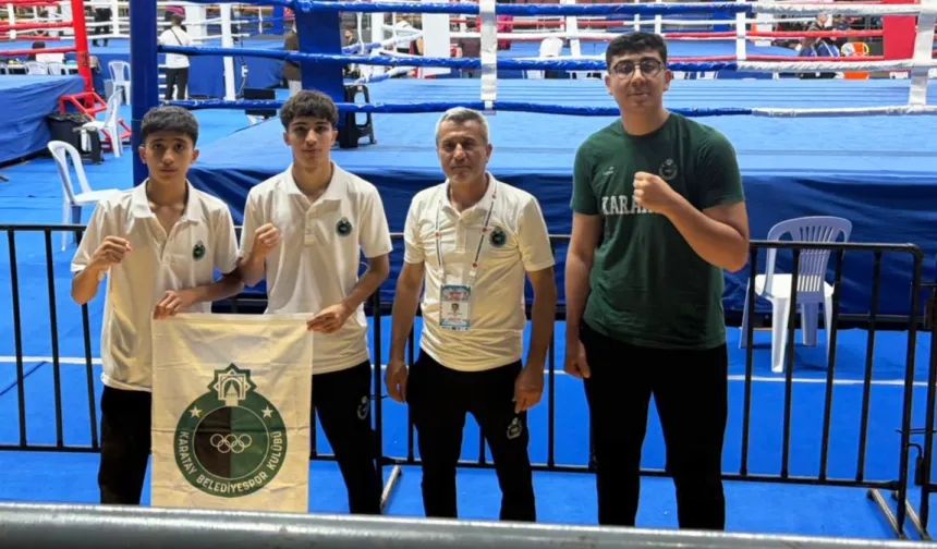 Konya Karatay'da Kick Boks'ta çifte madalya
