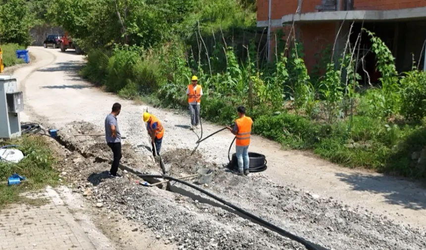 Trabzon Büyükşehir'den Araklı Ortaköy'e güçlü altyapı